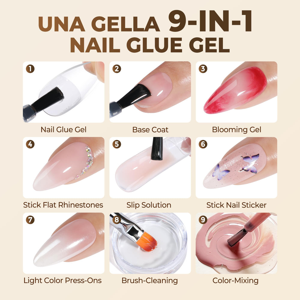 UNA GELLA Mélange de couleurs, personnalisation des teintes d’ongles.