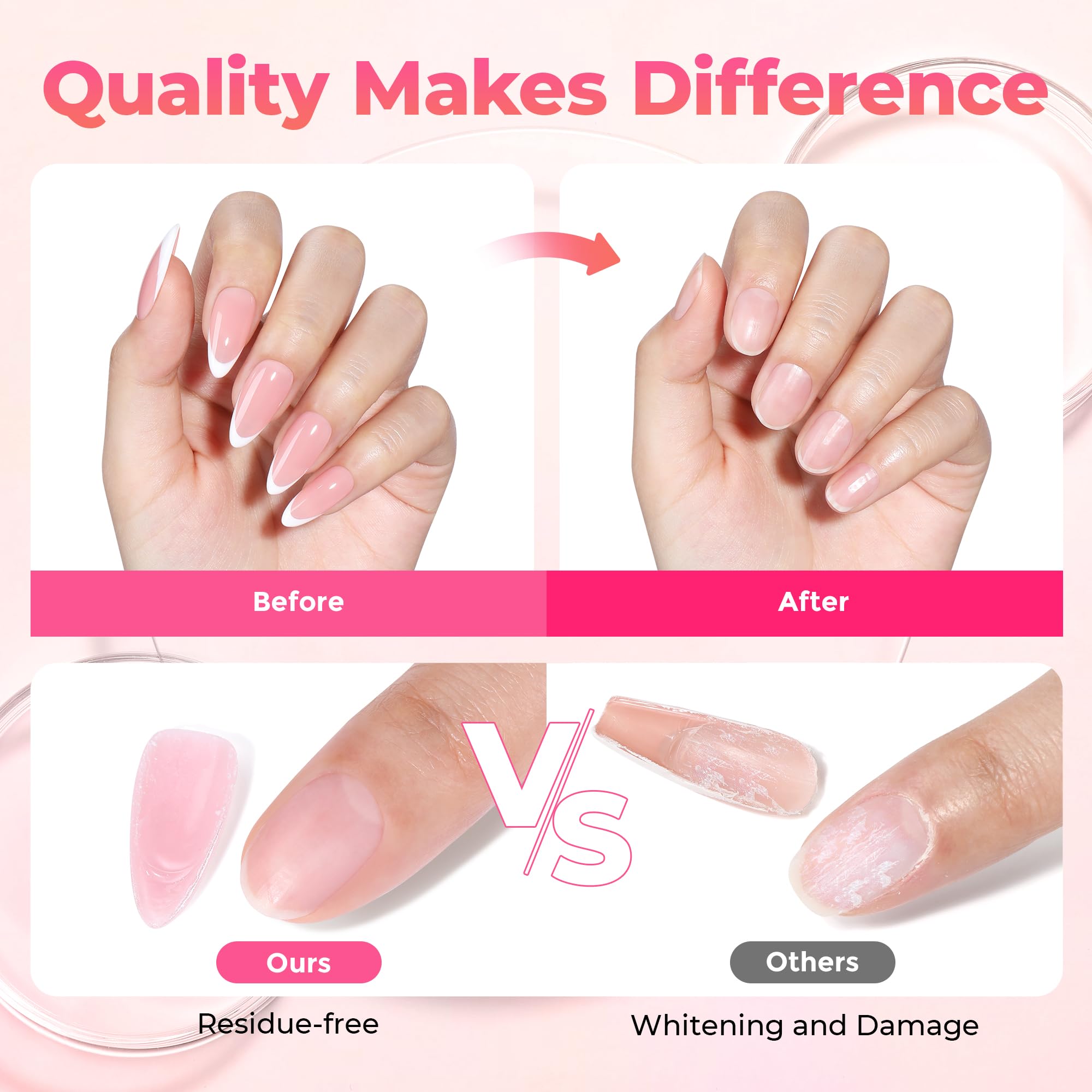 UNA GELLA nail glue remover adjustable nozzle enables precise application without dripping