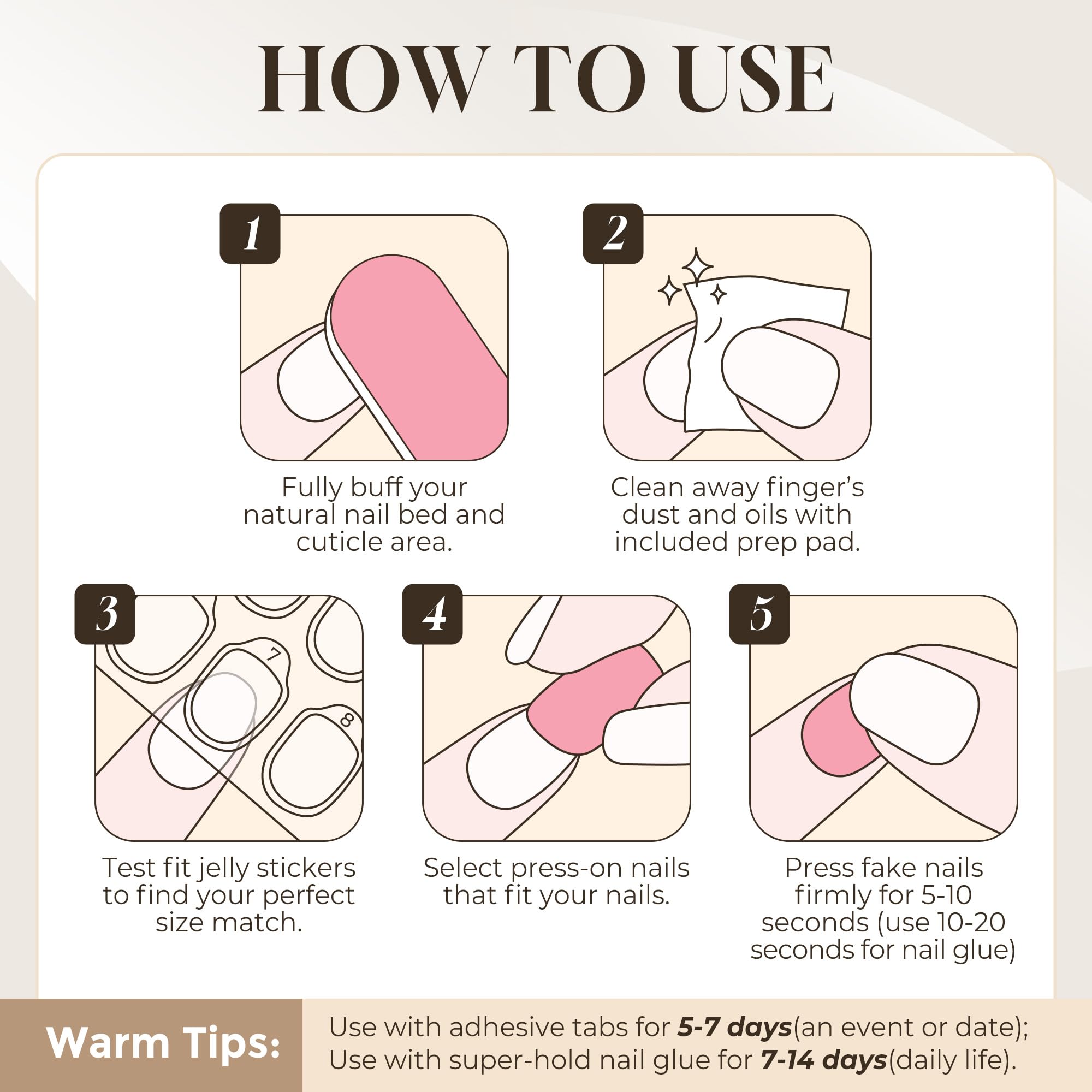 UNA GELLA étui de rangement pratique pour onglets adhésifs.