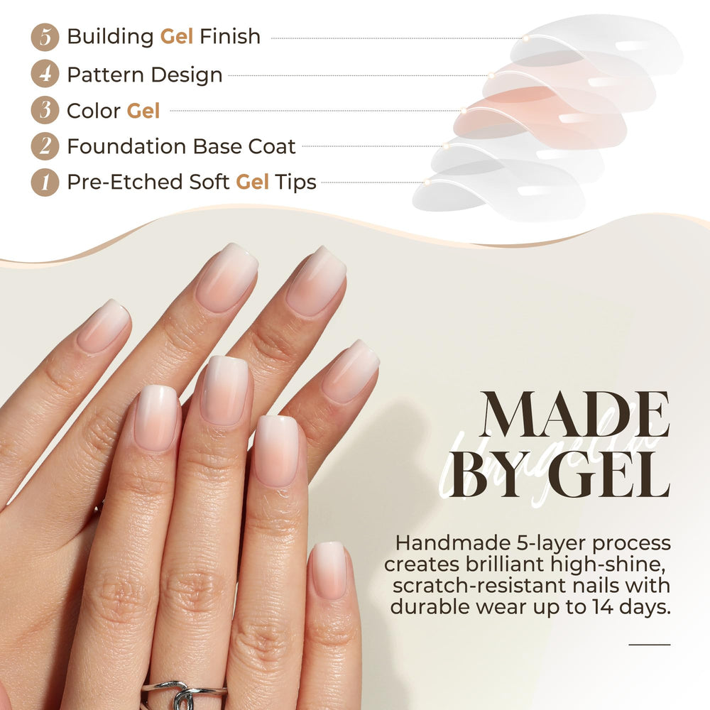 UNA GELLA ongles adhésifs sensation naturelle et souplesse.