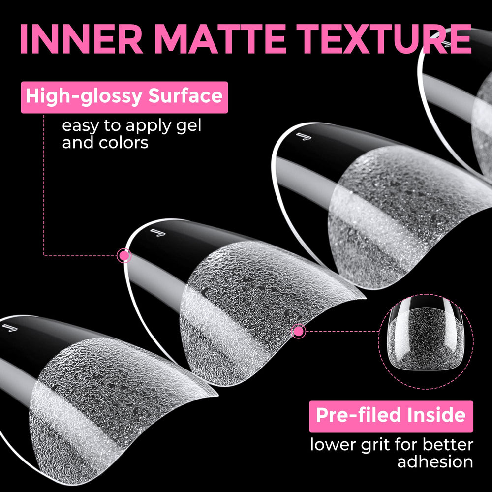 UNA GELLA ongles amande léger et flexible, adaptation naturelle pour un look quotidien.