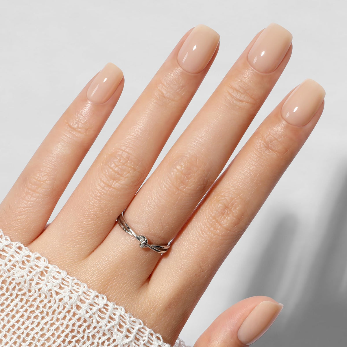 UNA GELLA onglets press-on nude soft gel, application rapide et look salon