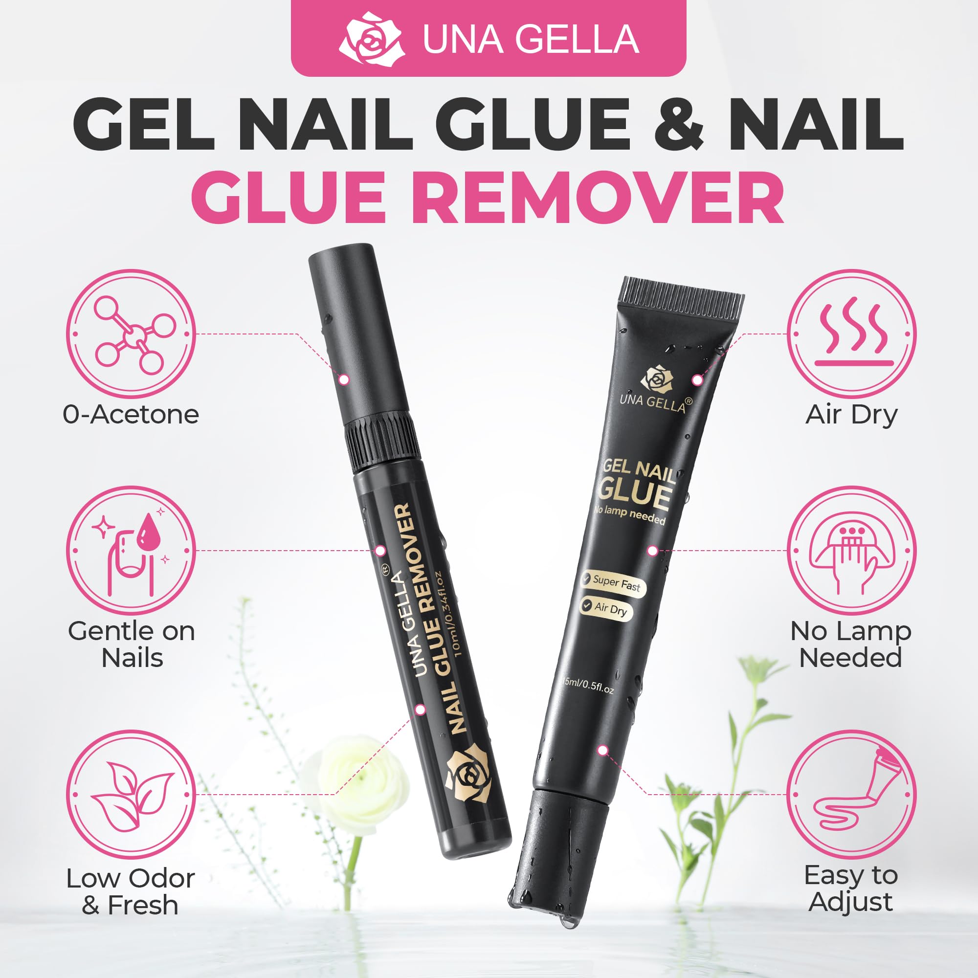 Formule sans acétone protège les ongles lors du retrait.