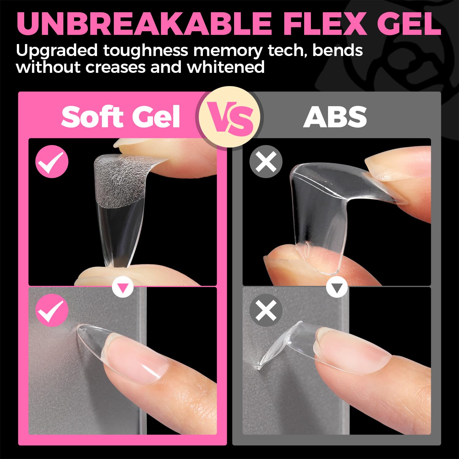 UNA GELLA sélection 12 tailles, ajustement adapté à chaque ongle.