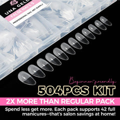 UNA GELLA extensions amande claires, fixation facile et durable.
