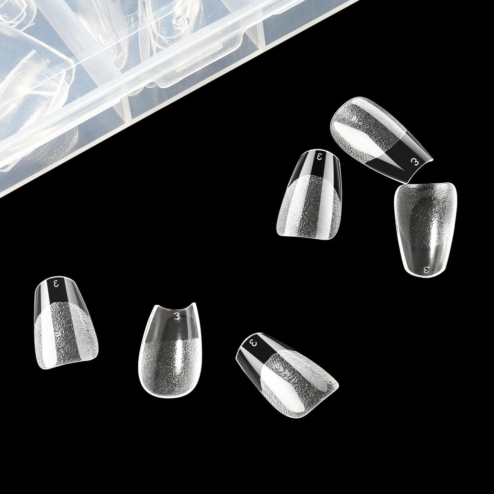 UNA GELLA pointes coffins court, disponibles en 12 tailles pour ajustement.