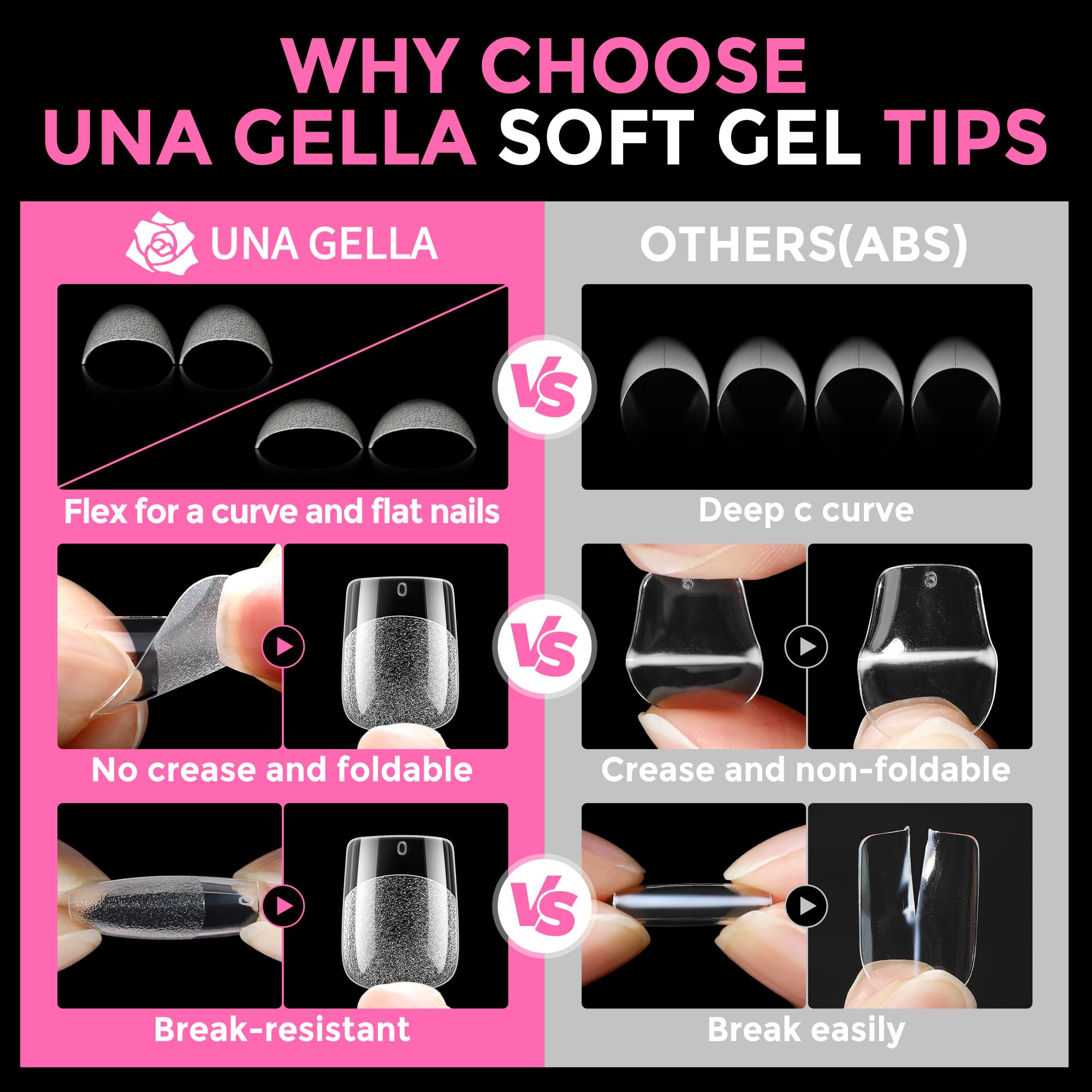 UNA GELLA – Douze tailles numérotées pour ajustement précis.