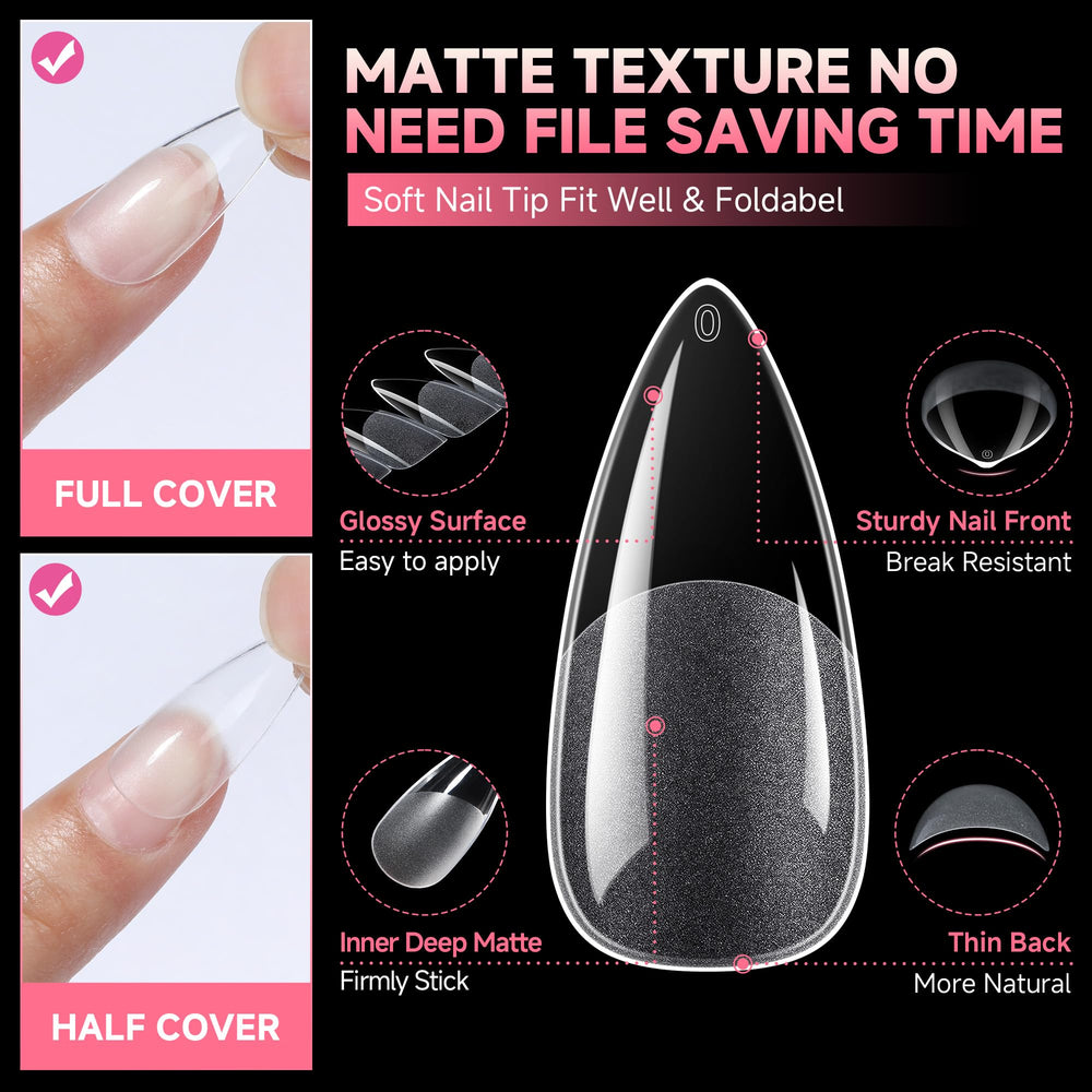 Intérieur mat UNA GELLA, ajuste naturellement les ongles