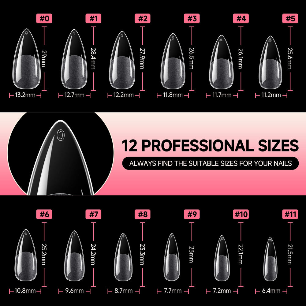 Longueurs variées UNA GELLA, adapte chaque ongle selon le style