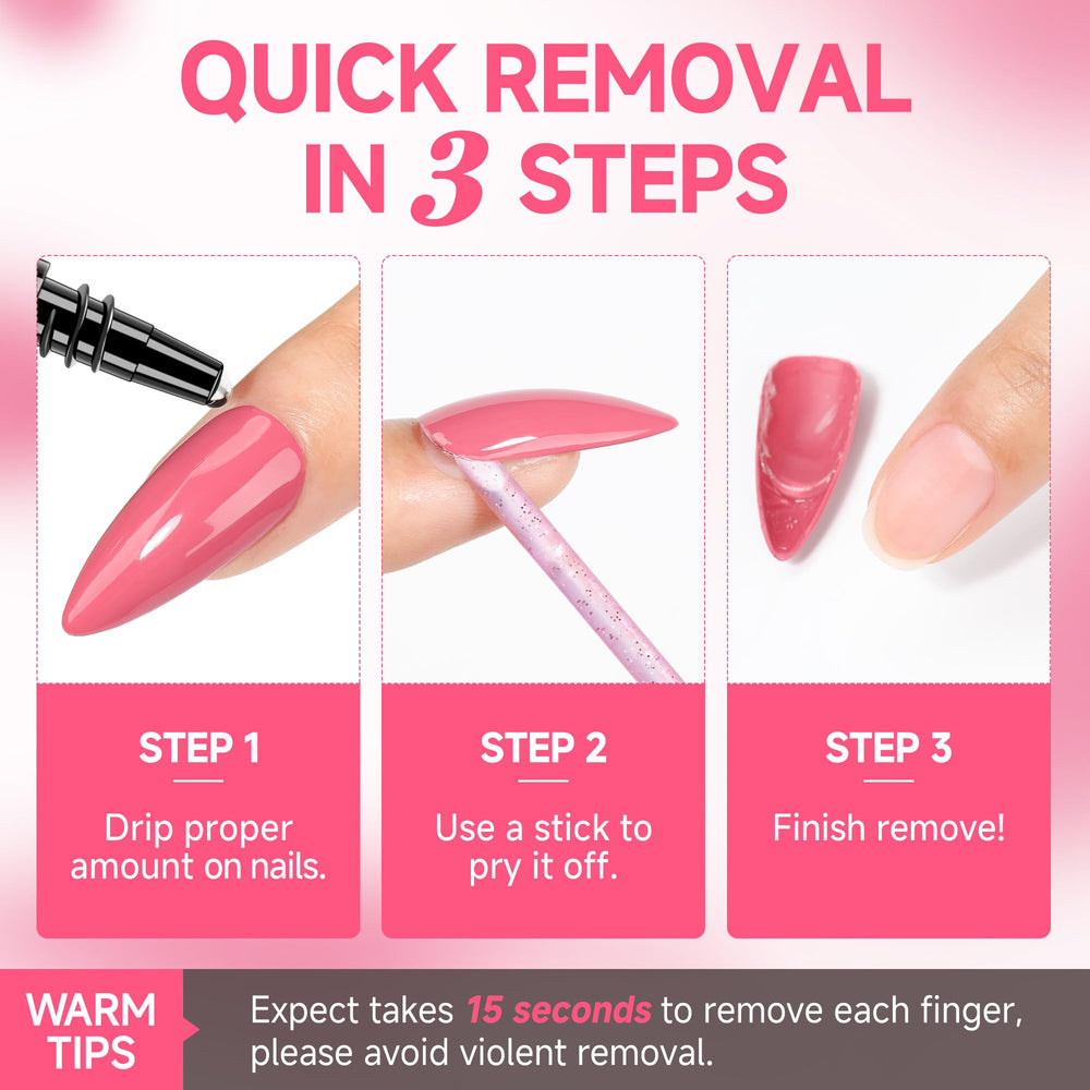 UNA GELLA-utilisation-mains-ongles-adhésifs pratique à domicile.