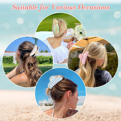 Unbednigt Pinces à cheveux griffes larges avec couleurs assorties pour tous les looks.