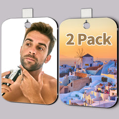 Miroir UNBREAKABL MIRO antibuée, duo pratique pour la douche familiale.