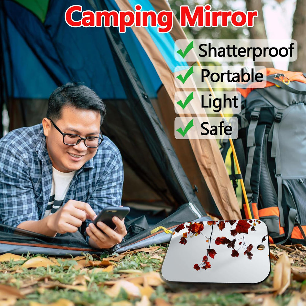Miroir camping UNBREAKABL MIRO, léger et sûr en plein air.