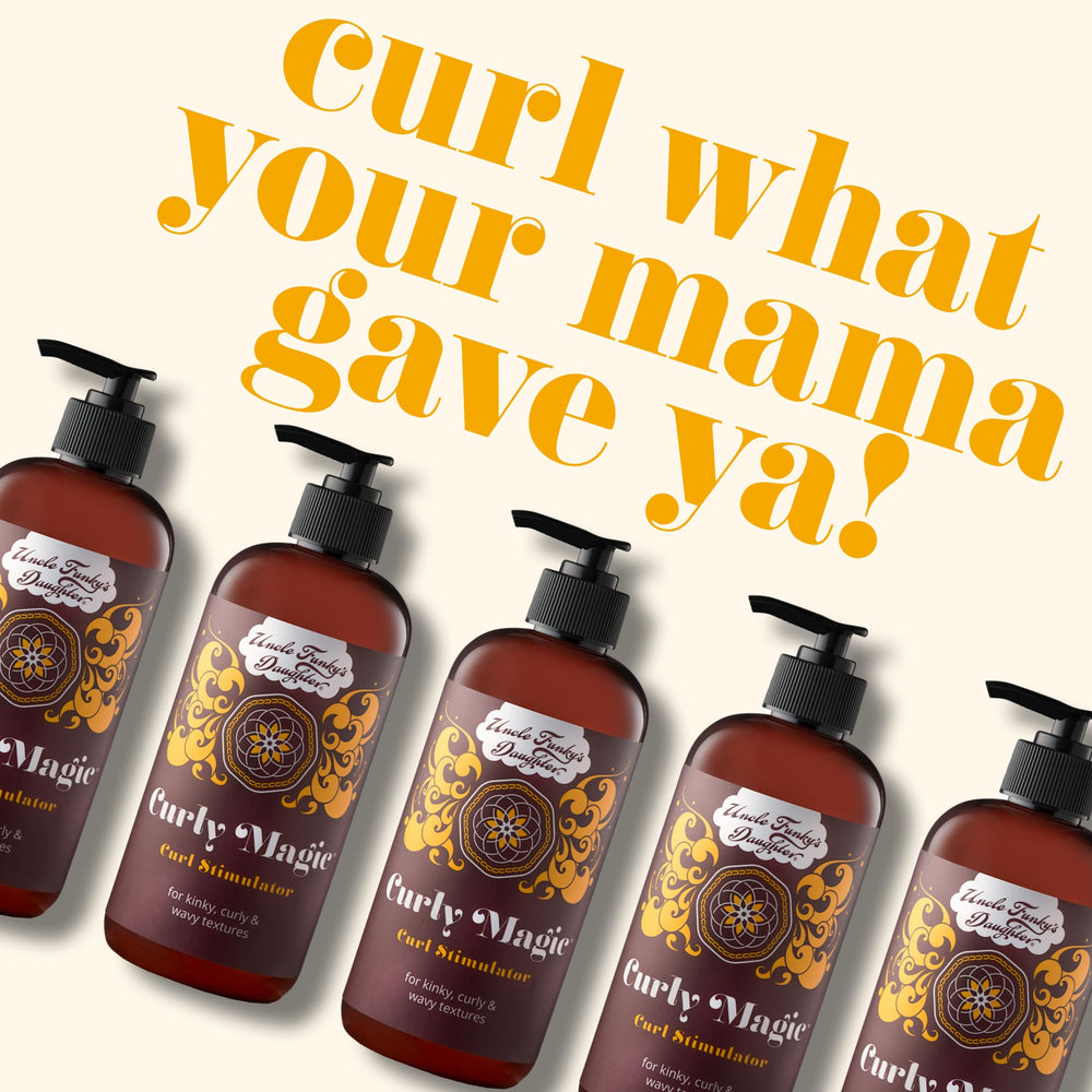 Texture crème Curly Magic démêlante et hydratante pour les boucles.