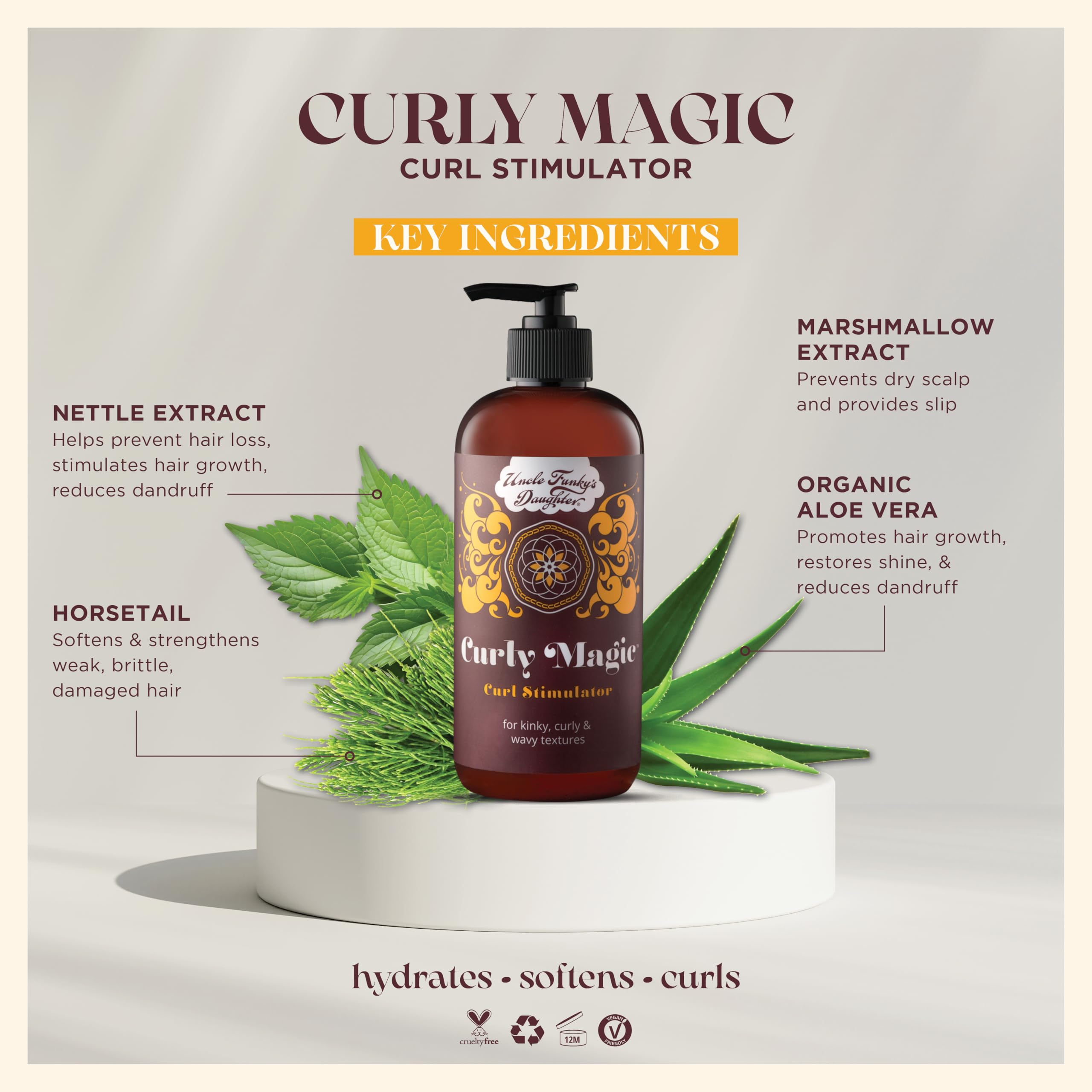 Curly Magic offre définition et tenue adaptées aux boucles.