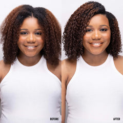 Hydratation légère Curly Magic sur les longueurs et les pointes.