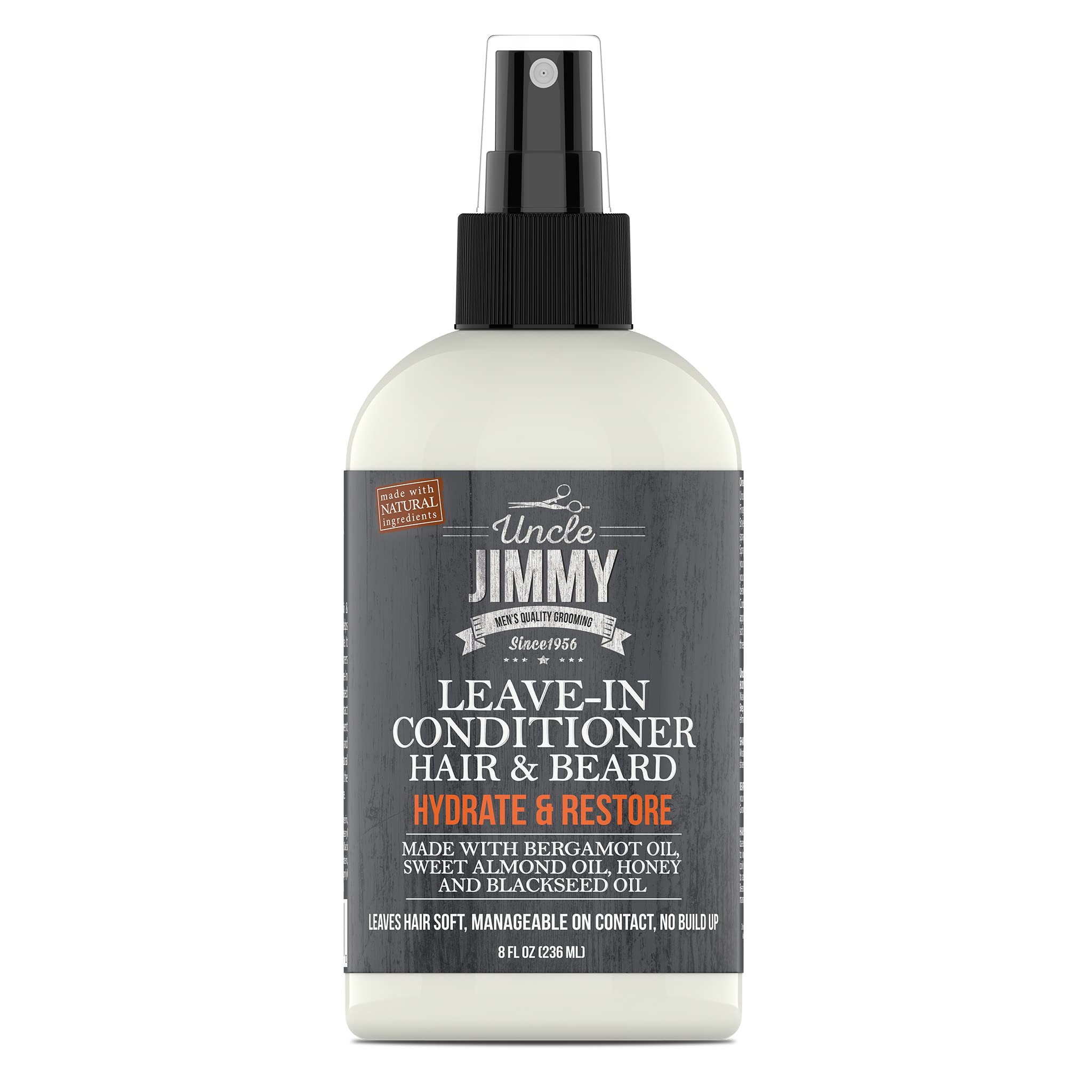 Uncle Jimmy application quotidienne: barbe et cheveux plus lisses et doux.