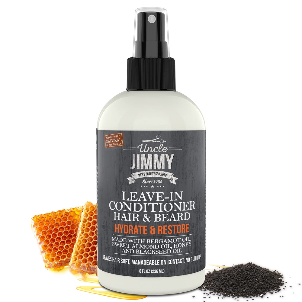 Uncle Jimmy formule sans sulfate: douceur et hydratation pour barbe et cheveux.