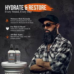 Uncle Jimmy huile de nigelle et miel: soin nourrissant pour cuir chevelu et poils.