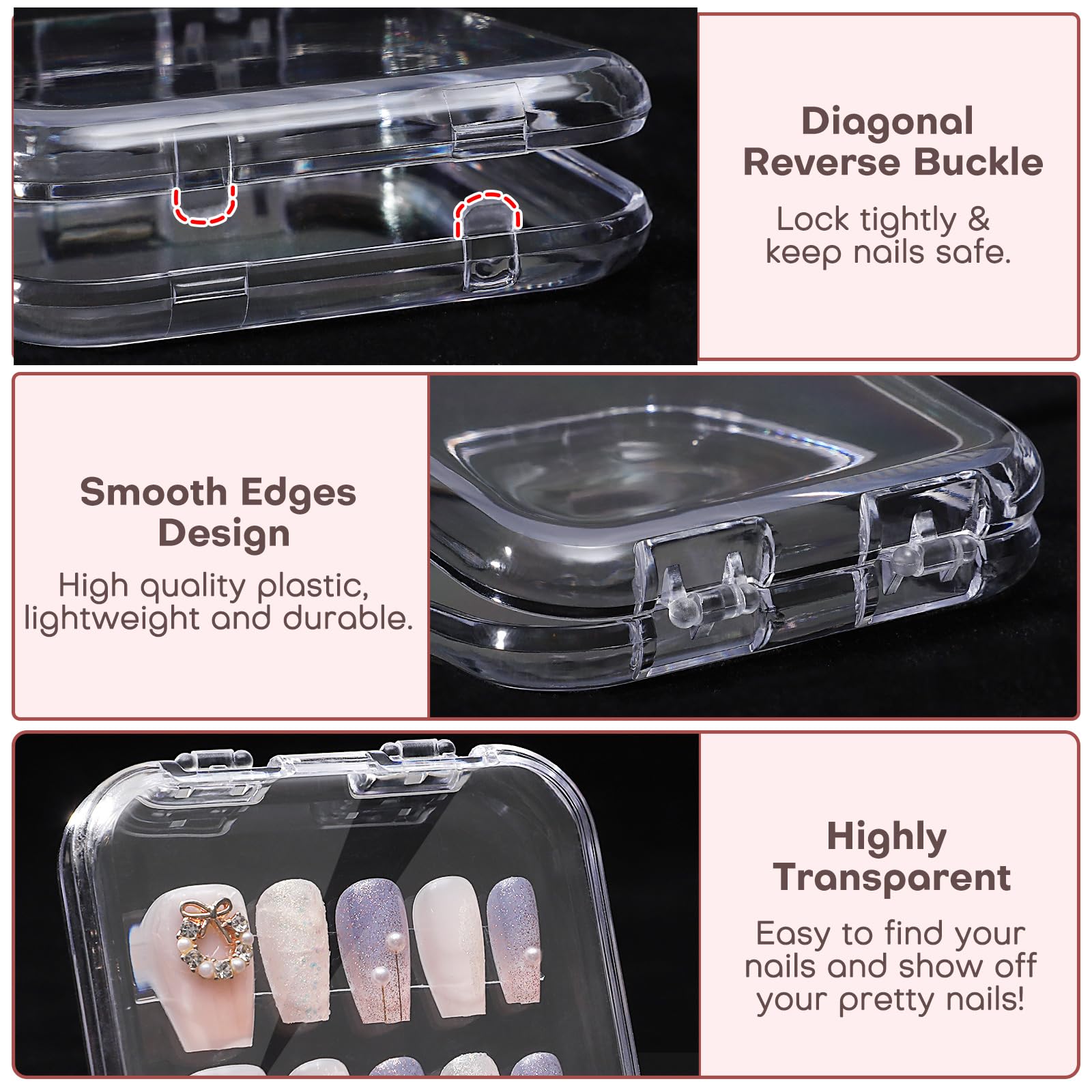 Udefineit ruban adhésif ongles 5 m, fixation sans résidu