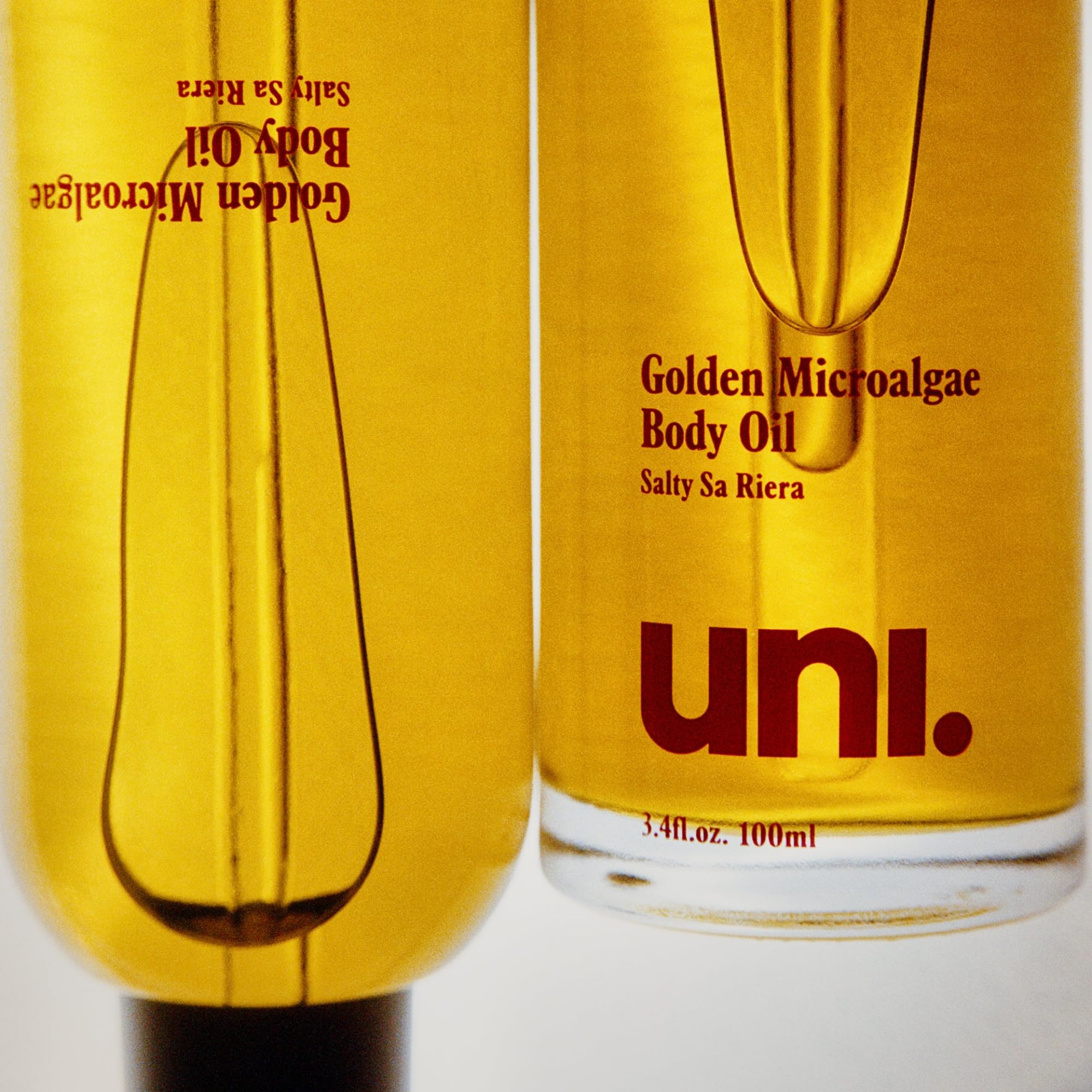 parfum subtil de l'huile uni. microalgues dorées