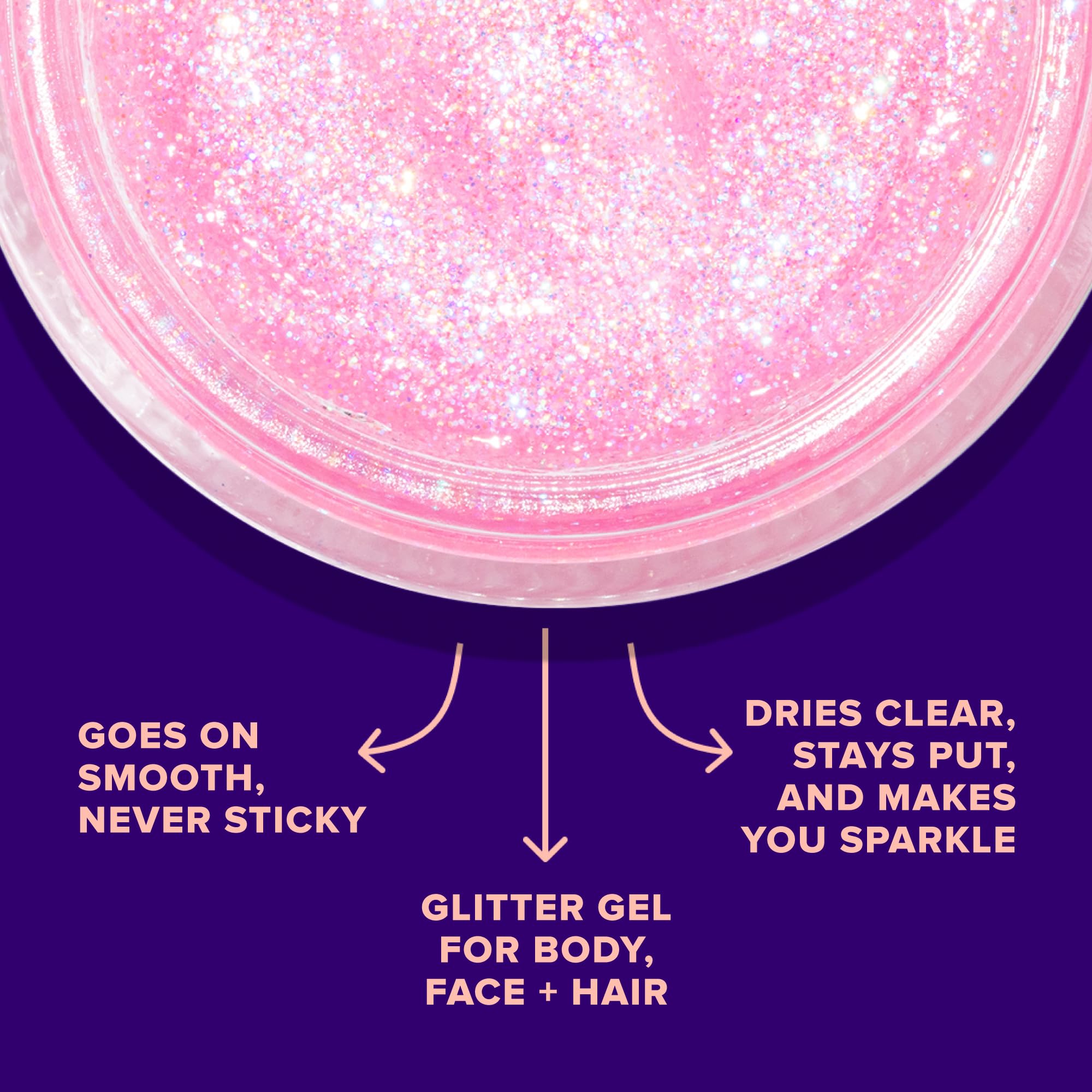 Gel paillette Unicorn Snot pour les yeux, application facile pour un regard lumineux