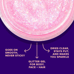 Gel paillette Unicorn Snot pour les yeux, application facile pour un regard lumineux