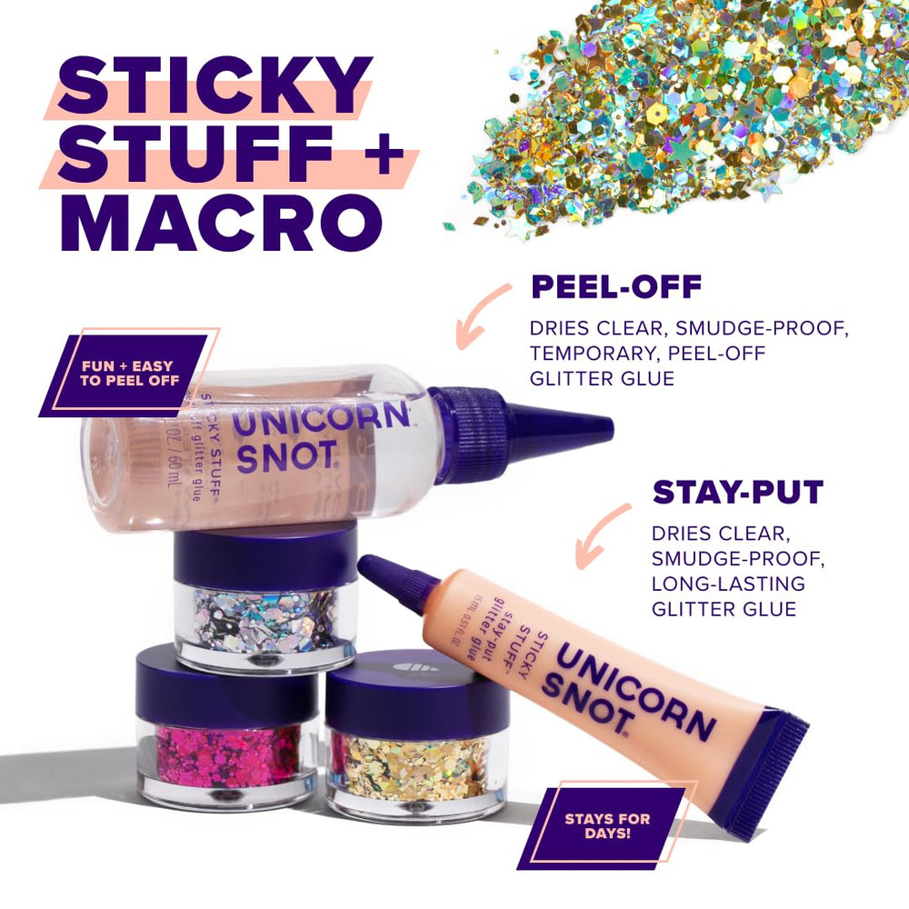 Unicorn Snot Glitter Macro retrait facile avec démaquillant