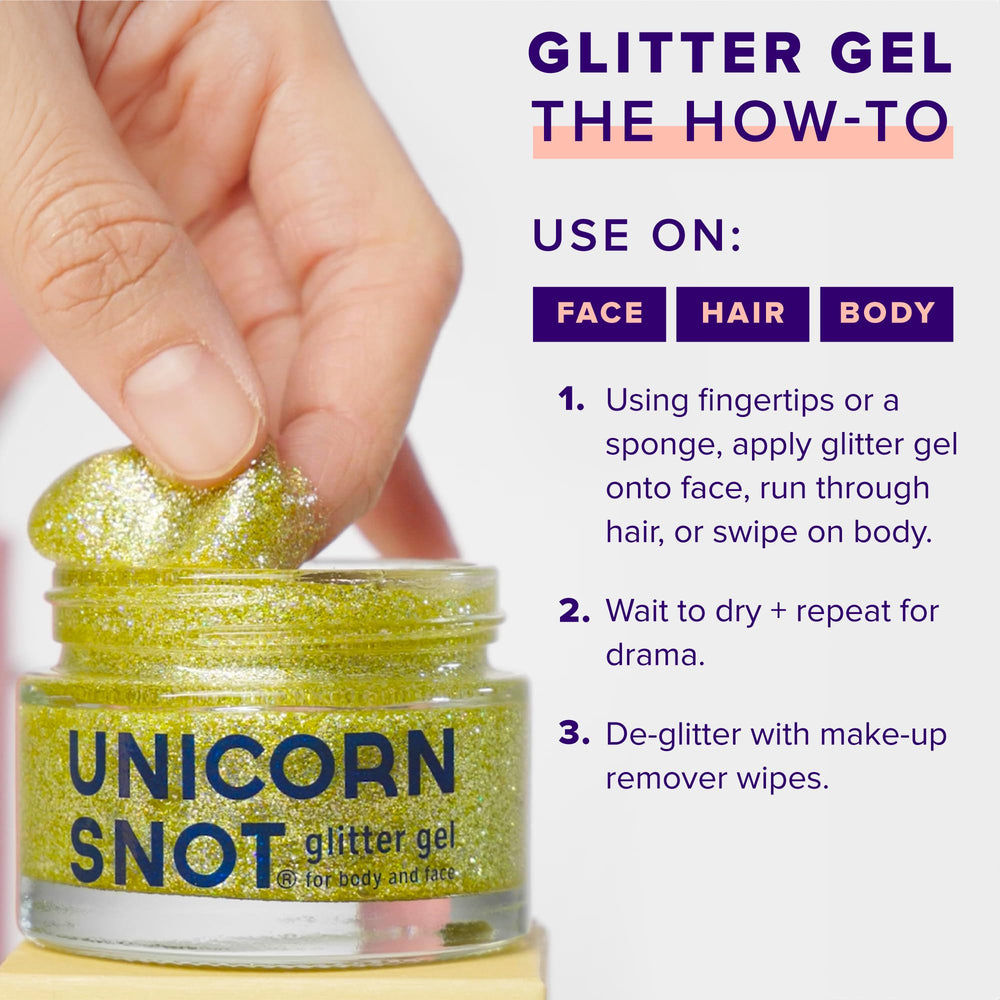 UNICORN SNOT parfait pour les festivals et soirées, style brillant et accrocheur.