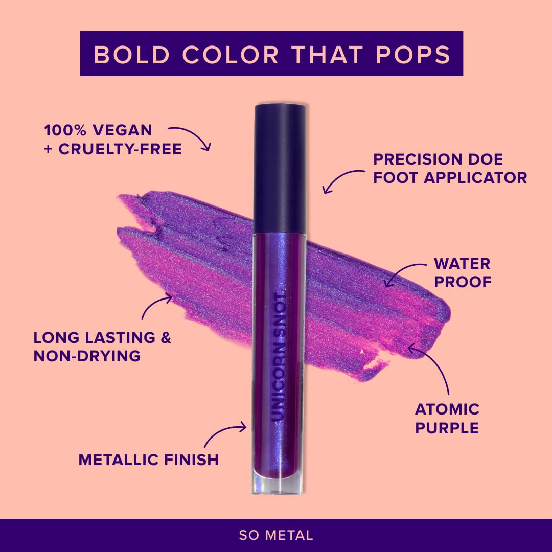 UNICORN SNOT fini métallique brillant pour un style affirmé et durable.