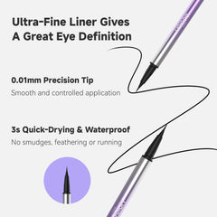 Unicos waterproof and smudge-proof formula stays put through daily activities.