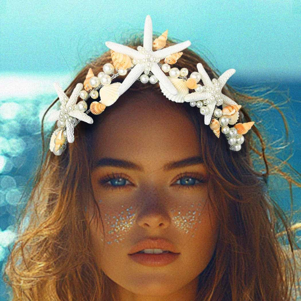 Unicra accessoire cheveux mariage coquillage argent – ajoute charme subtil