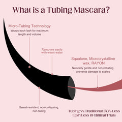 Unidollss Tubing Mascara se retire facilement à l eau chaude.