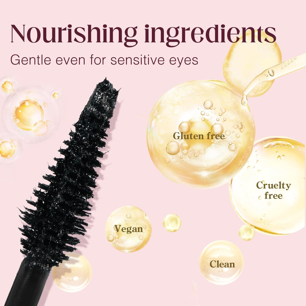 Unidollss Tubing Mascara est sans gluten pour les yeux sensibles.