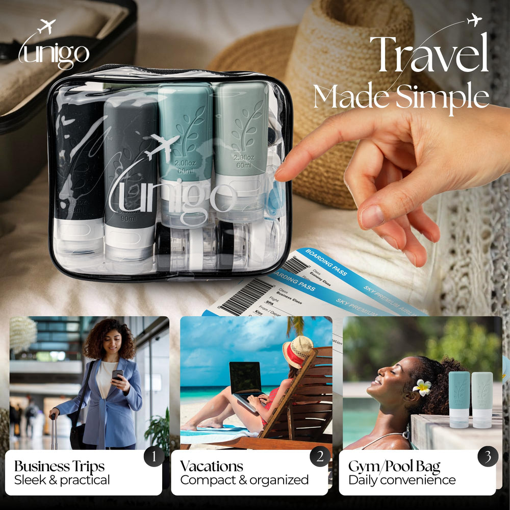 Pochette de voyage Unigo pour ranger bouteilles et accessoires