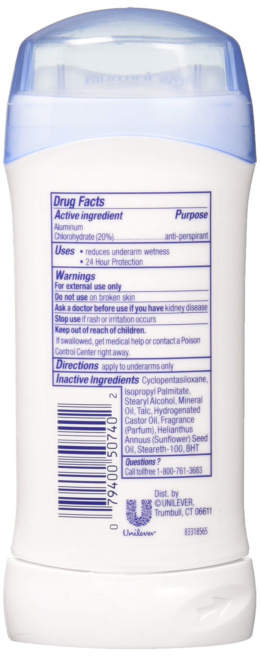ZDove déodorant peau sensible, 24 h protection, idéal pour les activités quotidiennes