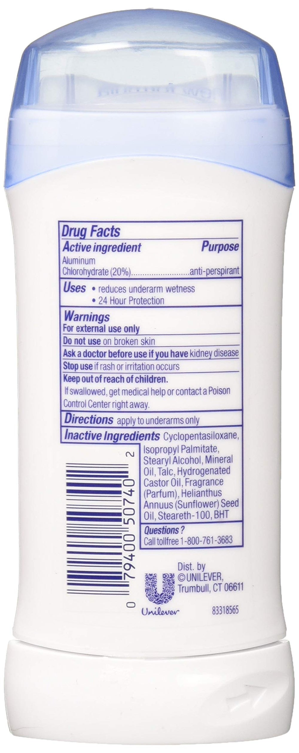 ZDove déodorant peau sensible, 24 h protection, idéal pour les activités quotidiennes