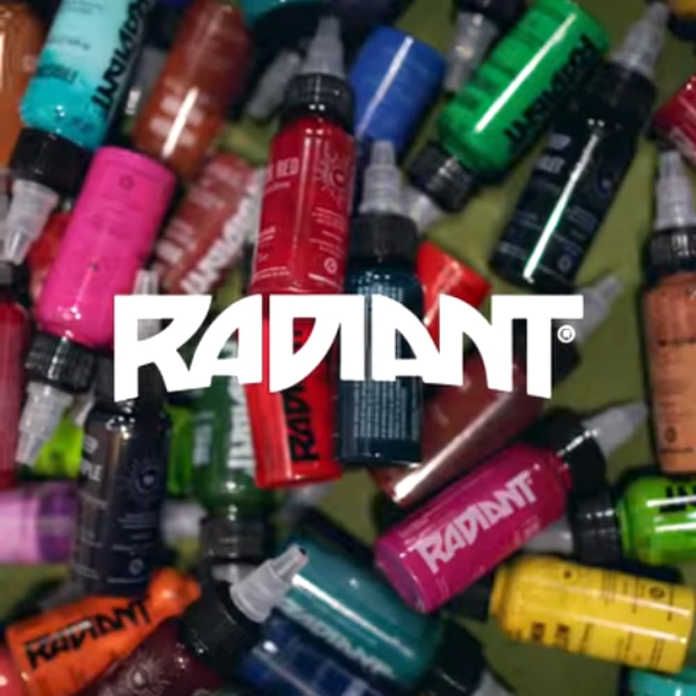 Encre Radiant de unitedtattoosupply, flacon orange tigre pour accents vibrants