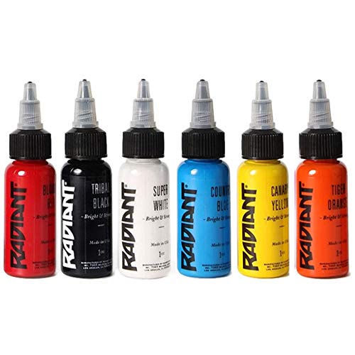 Encre Radiant de unitedtattoosupply, flacon rouge sang pour teintes profondes