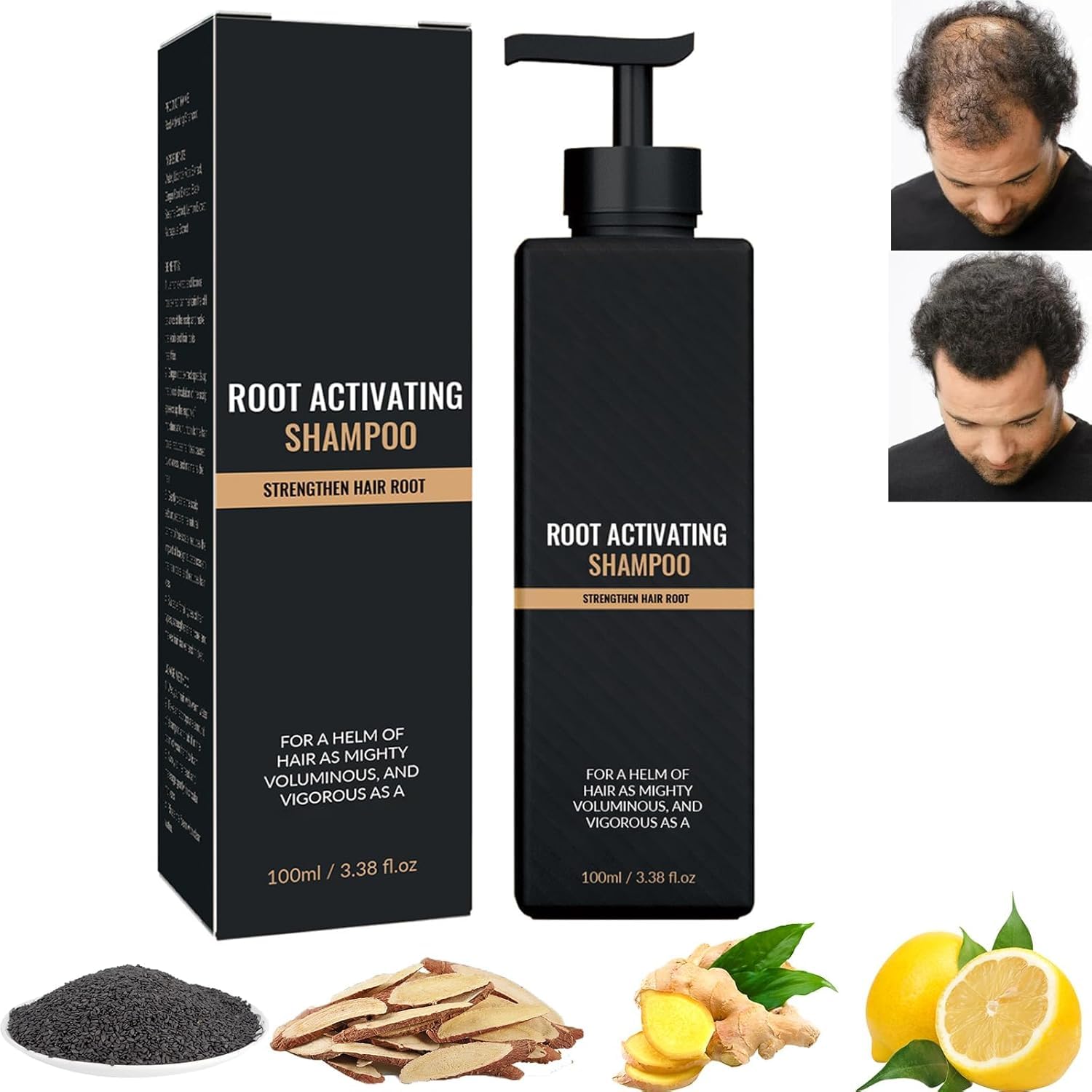 UnitedTime activateur racines, bouteille 100 ml nourrissant le cuir chevelu.