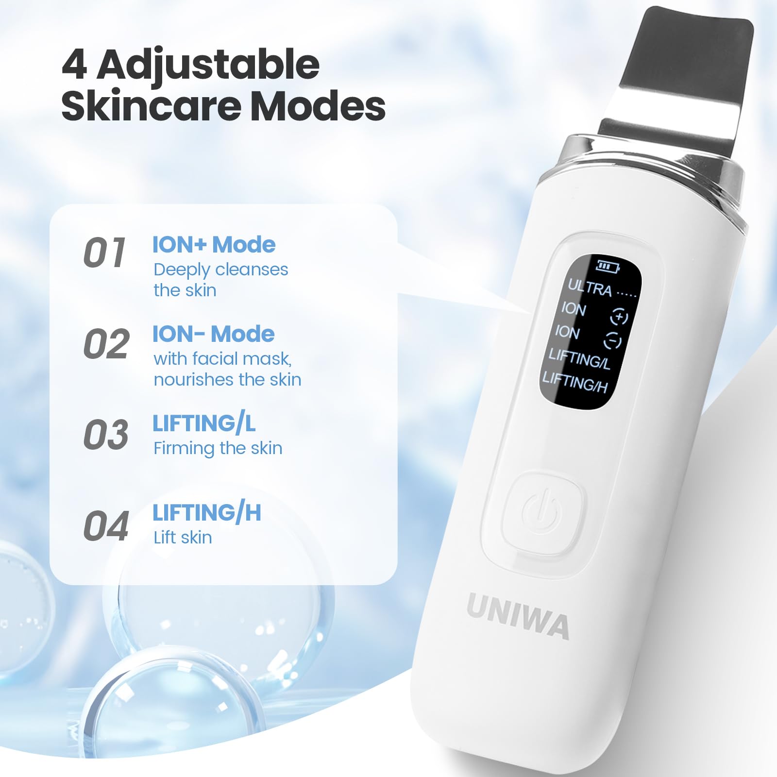 UNIWA spatule visage ultrasonique aide absorption des soins