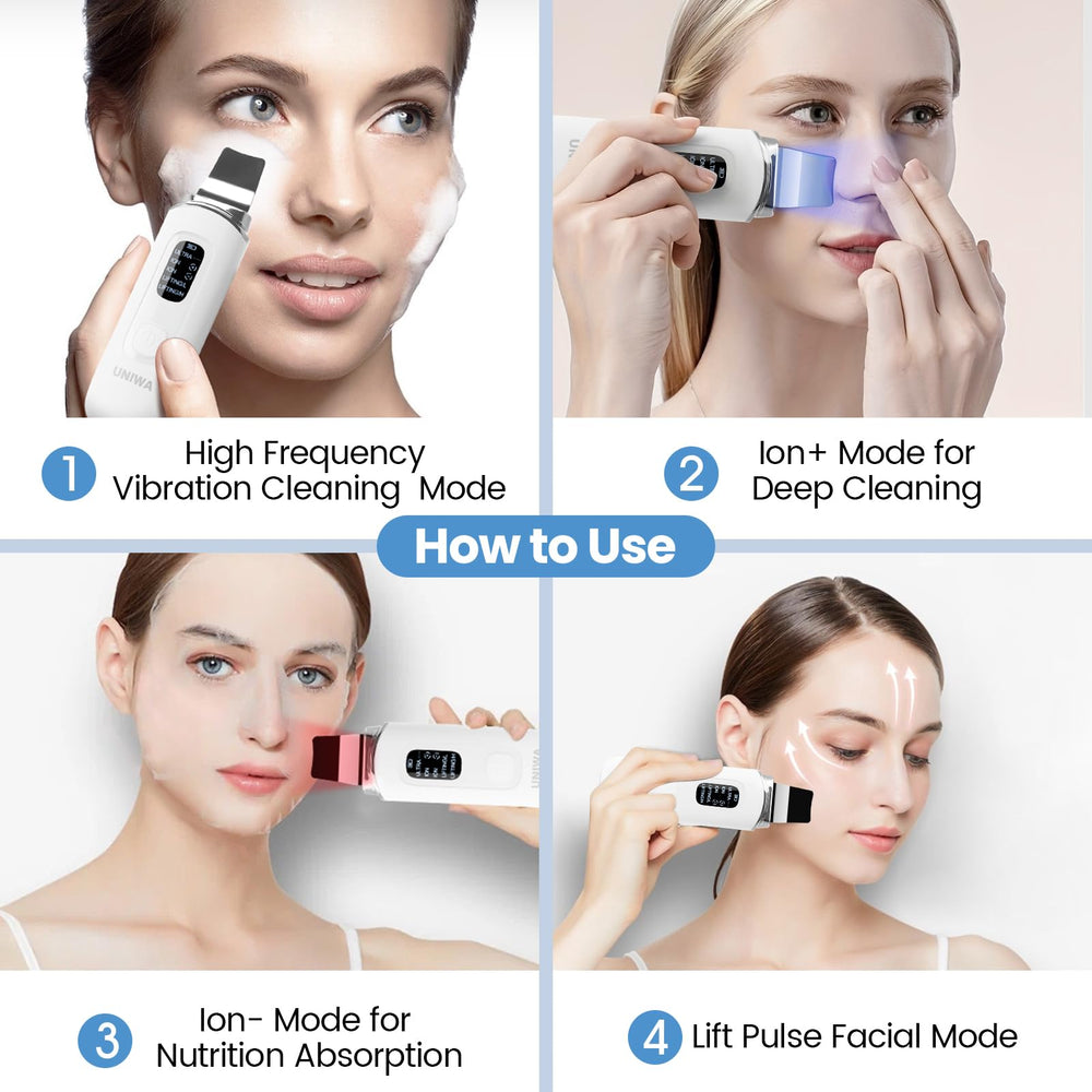 UNIWA spatule visage ultrasonique contours faciaux travaillés en douceur