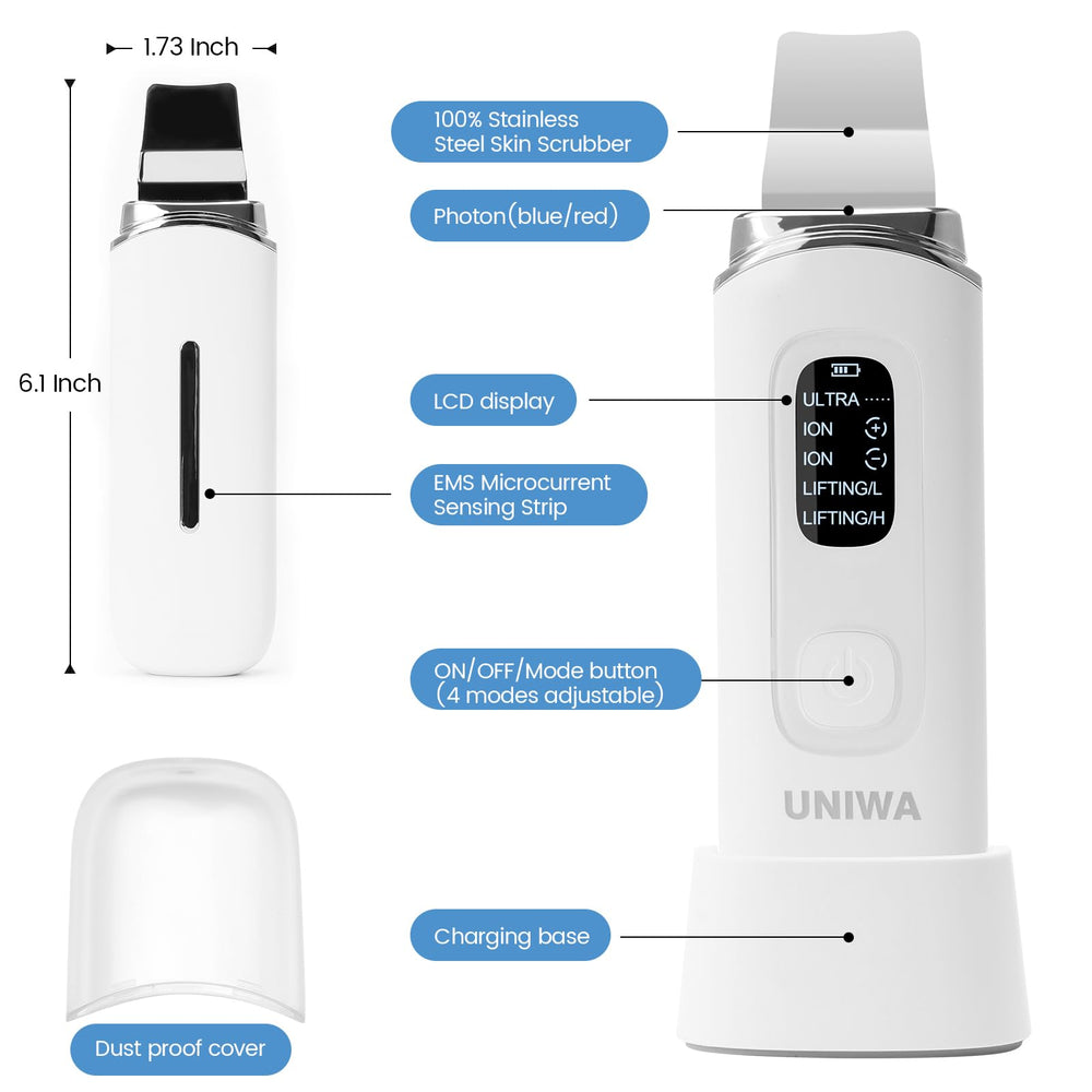 UNIWA spatule visage ultrasonique usage quotidien pratique à domicile