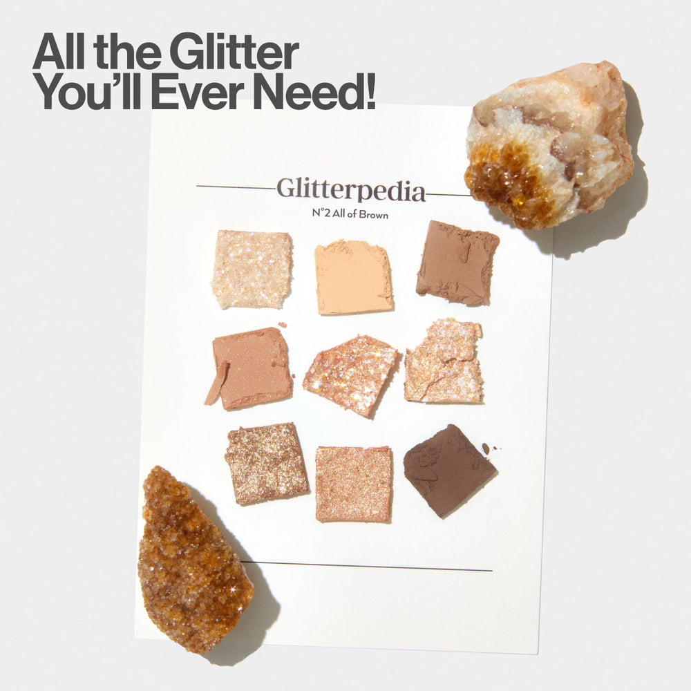 UNLEASHIA Glitterpedia N°2 – Ombres brun mat et satin pour looks faciles et modulables.