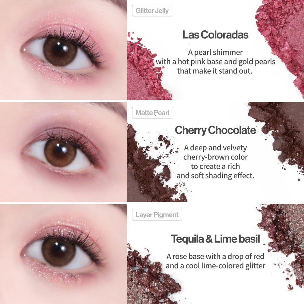 UNLEASHIA Glitterpedia No.5 All of Dusty Rose – palette compacte idéale pour voyager