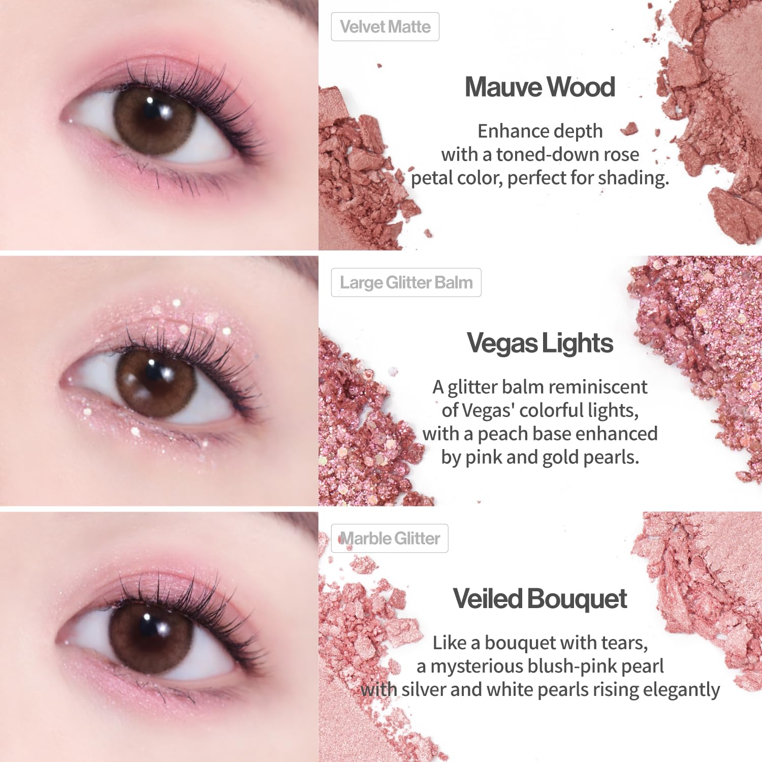 UNLEASHIA Glitterpedia No.5 All of Dusty Rose – tenue longue durée sans retouches fréquentes