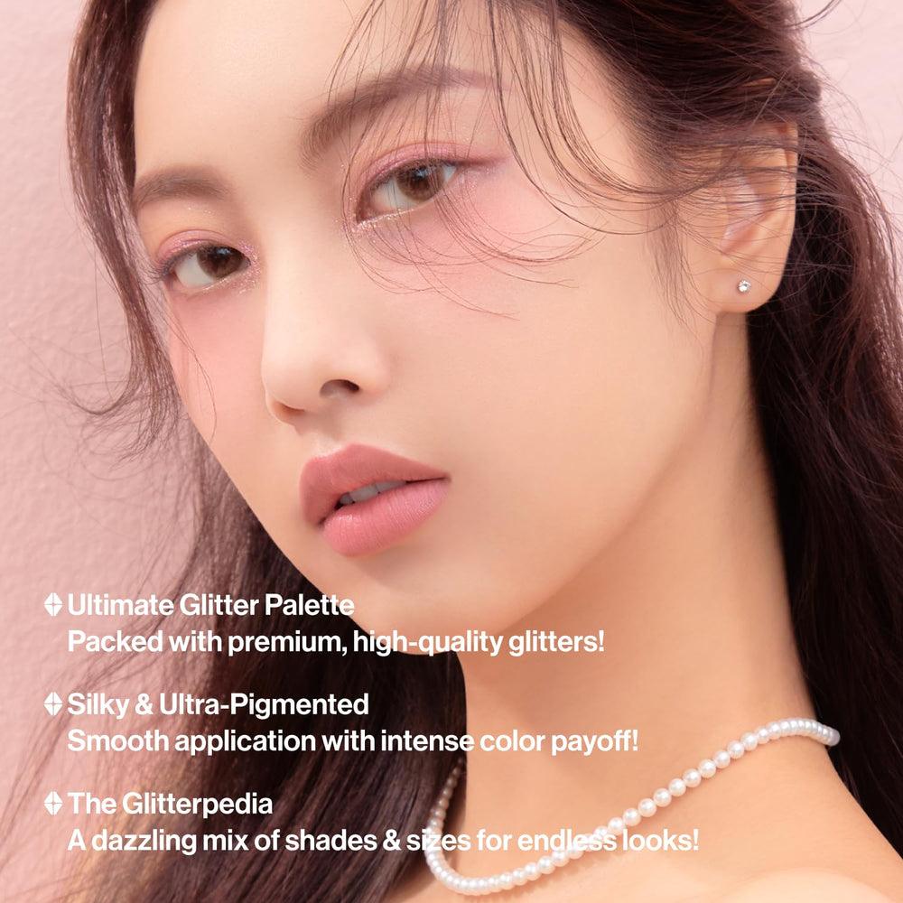 UNLEASHIA Glitterpedia No.5 All of Dusty Rose – textures soft-matte prête à estomper