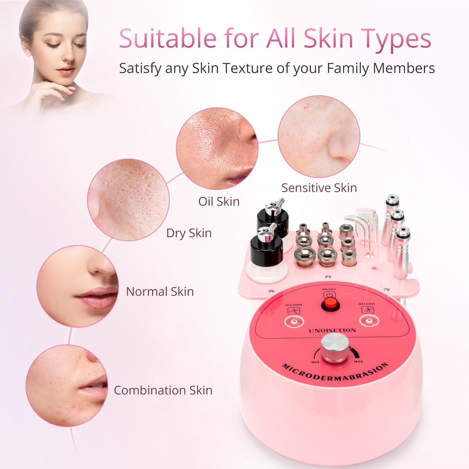 UNOISETION Diamond brumisateur hydratation, hydrate et rafraîchit la peau