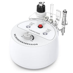 UNOISETION microdermabrasion au diamant, démonstration visage montrant une exfoliation douce pour peau lisse.