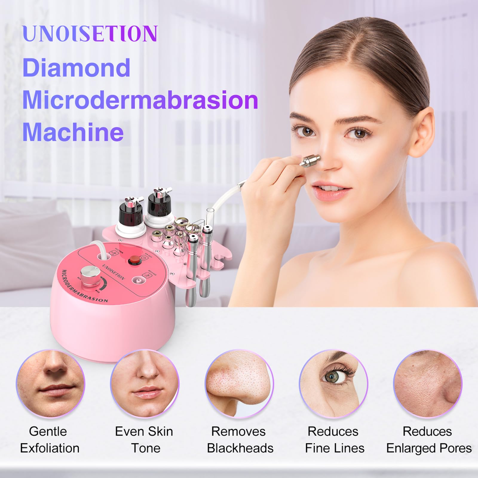 UNOISETION Diamond embout nez, purifie les pores autour du nez